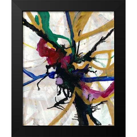Brilliant Web Black Modern Wood Framed Art Print by Haynes, Smith
