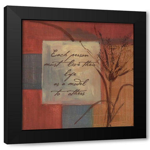 . Black Modern Wood Framed Art Print with Double Matting by Haynes, Smith