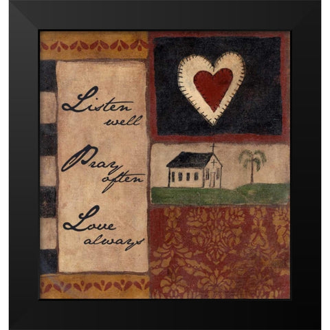 . Black Modern Wood Framed Art Print by Haynes, Smith