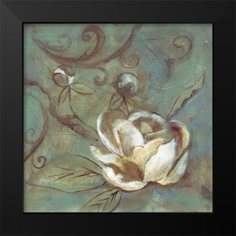 Magnolia Blues Black Modern Wood Framed Art Print by Haynes, Smith
