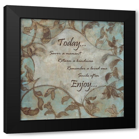 . Black Modern Wood Framed Art Print with Double Matting by Haynes, Smith