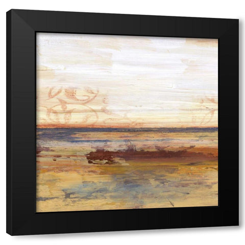 Golden View 1 Black Modern Wood Framed Art Print with Double Matting by Haynes, Smith