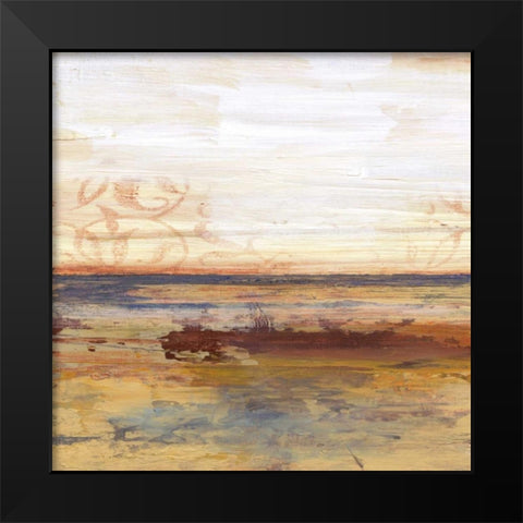 Golden View 1 Black Modern Wood Framed Art Print by Haynes, Smith