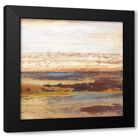 Golden View 2 Black Modern Wood Framed Art Print by Haynes, Smith