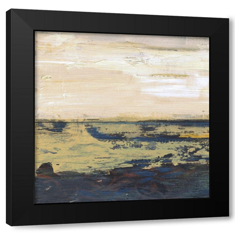 Lake Horizons 4 Black Modern Wood Framed Art Print with Double Matting by Haynes, Smith