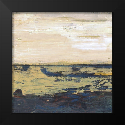 Lake Horizons 4 Black Modern Wood Framed Art Print by Haynes, Smith