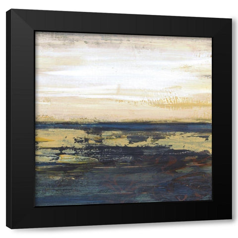 Lake Horizons 5 Black Modern Wood Framed Art Print with Double Matting by Haynes, Smith