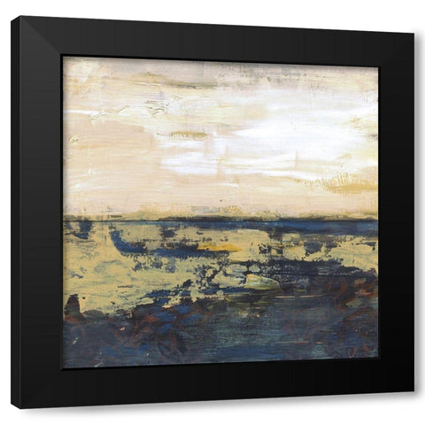 Lake Horizons 3 Black Modern Wood Framed Art Print by Haynes, Smith