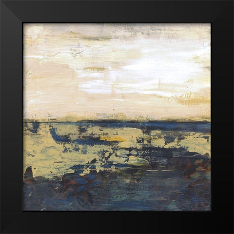 Lake Horizons 3 Black Modern Wood Framed Art Print by Haynes, Smith