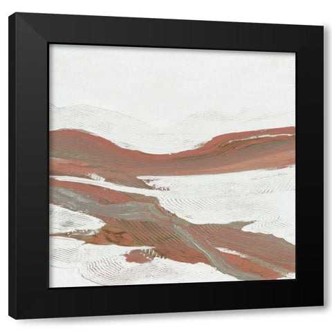 Soothing Abstract 3 Black Modern Wood Framed Art Print by Haynes, Smith