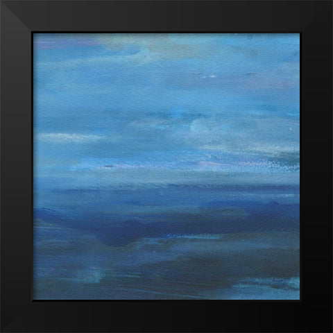 Infinite Sea 3 Black Modern Wood Framed Art Print by Haynes, Smith