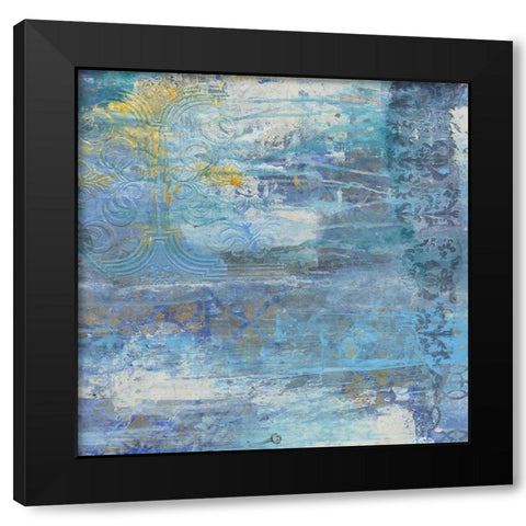 Sapphire Collision 2 Black Modern Wood Framed Art Print with Double Matting by Haynes, Smith