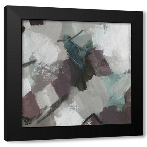 Cool Swatch B Black Modern Wood Framed Art Print with Double Matting by Haynes, Smith