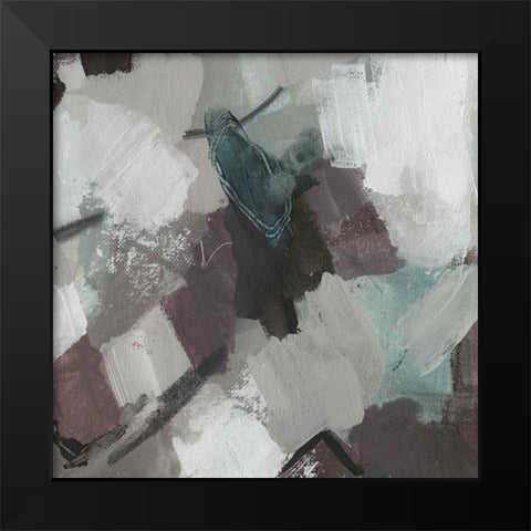 Cool Swatch B Black Modern Wood Framed Art Print by Haynes, Smith