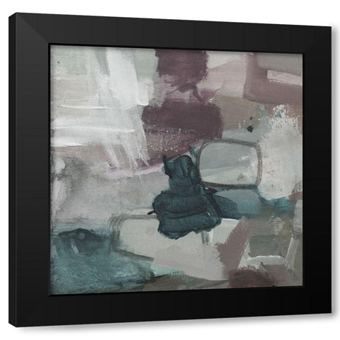 Cool Swatch C Black Modern Wood Framed Art Print by Haynes, Smith