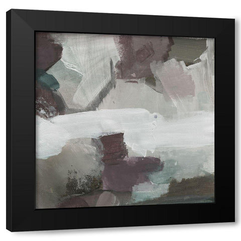 Cool Swatch D Black Modern Wood Framed Art Print with Double Matting by Haynes, Smith