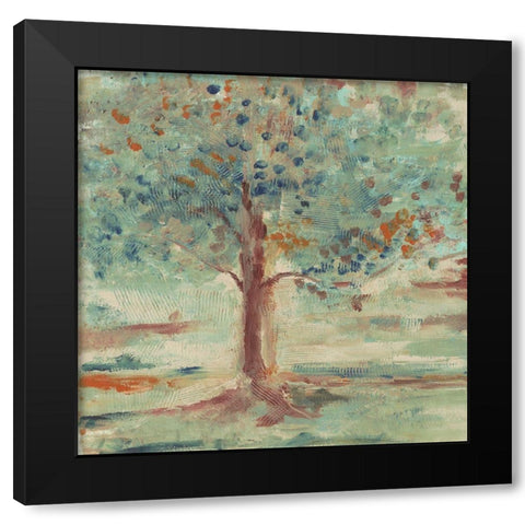 Vibrant Tree 1 Black Modern Wood Framed Art Print by Haynes, Smith
