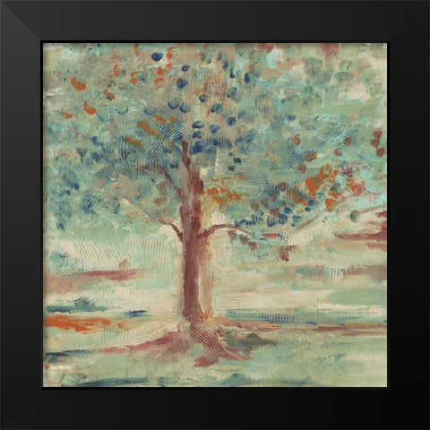 Vibrant Tree 1 Black Modern Wood Framed Art Print by Haynes, Smith