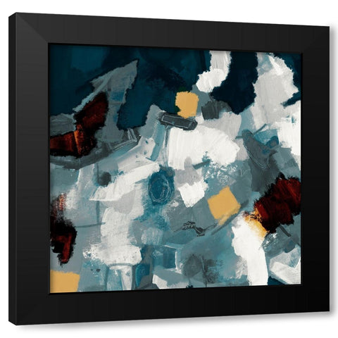 Shimmering Analysis 1 Black Modern Wood Framed Art Print with Double Matting by Haynes, Smith