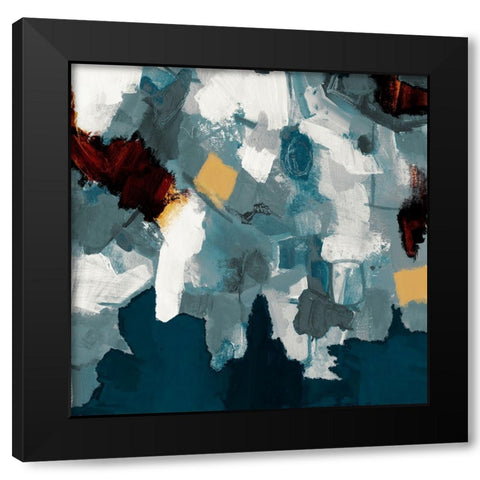 Shimmering Analysis 2 Black Modern Wood Framed Art Print with Double Matting by Haynes, Smith