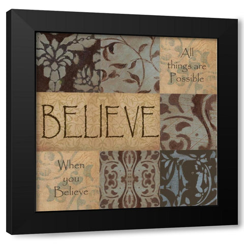 . Black Modern Wood Framed Art Print with Double Matting by Haynes, Smith