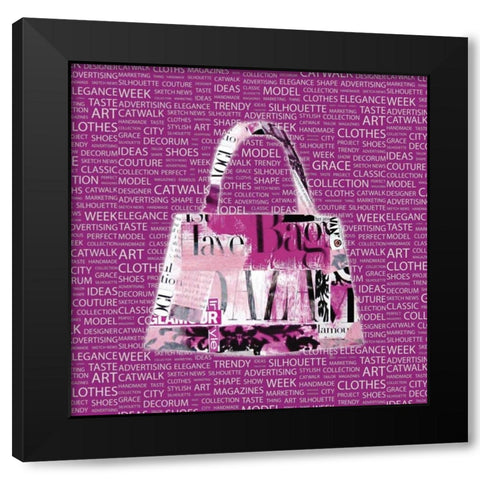 . Black Modern Wood Framed Art Print with Double Matting by Haynes, Smith