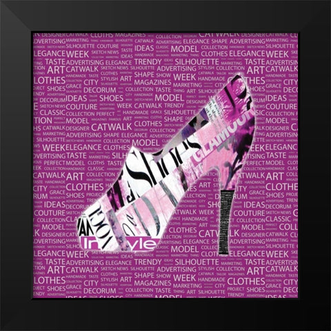 . Black Modern Wood Framed Art Print by Haynes, Smith