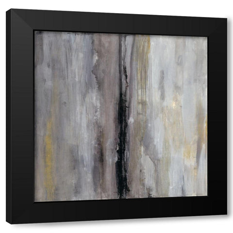 The Hall Black Modern Wood Framed Art Print by Haynes, Smith