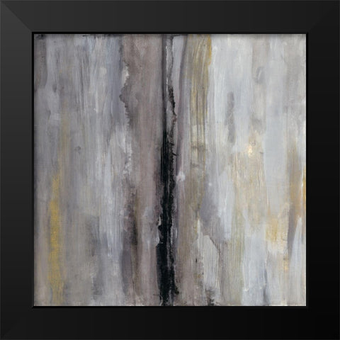 The Hall Black Modern Wood Framed Art Print by Haynes, Smith