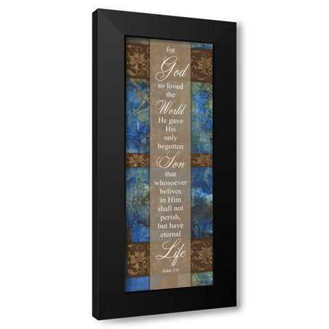 Begotten Son Winter Rain Black Modern Wood Framed Art Print with Double Matting by Haynes, Smith