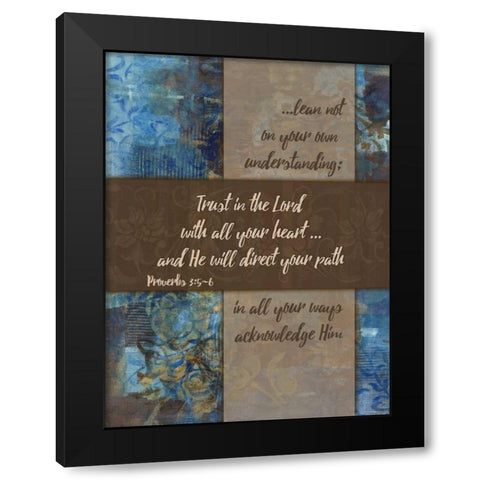 Lean Not Winter Rain Black Modern Wood Framed Art Print by Haynes, Smith