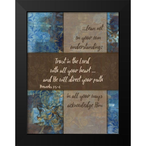 Lean Not Winter Rain Black Modern Wood Framed Art Print by Haynes, Smith