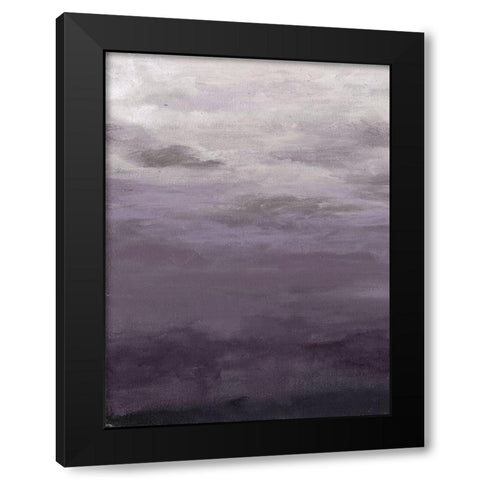 Lavenday A Black Modern Wood Framed Art Print with Double Matting by Haynes, Smith