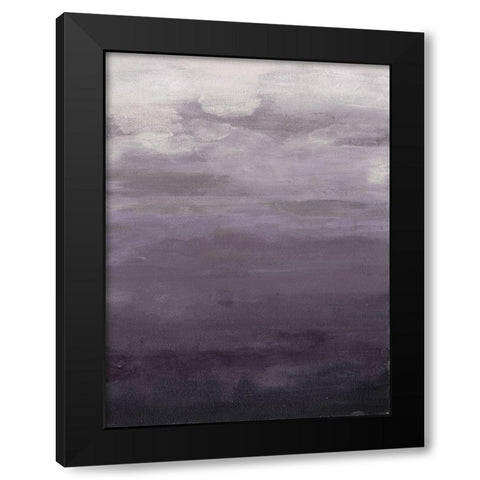 Lavenday B Black Modern Wood Framed Art Print by Haynes, Smith