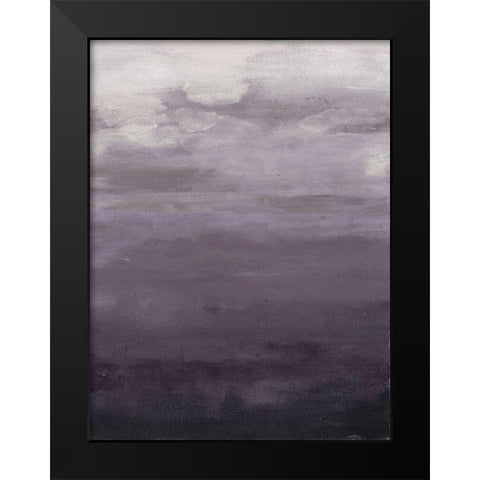 Lavenday B Black Modern Wood Framed Art Print by Haynes, Smith