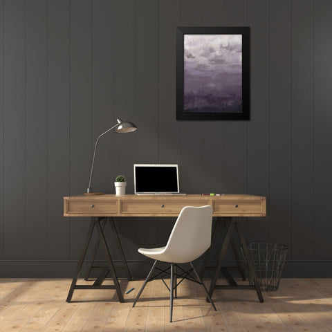 Lavenday Black Modern Wood Framed Art Print by Haynes, Smith