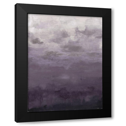 Lavenday Black Modern Wood Framed Art Print with Double Matting by Haynes, Smith