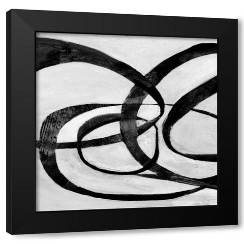 Gossem 22 Black Modern Wood Framed Art Print with Double Matting by Haynes, Smith