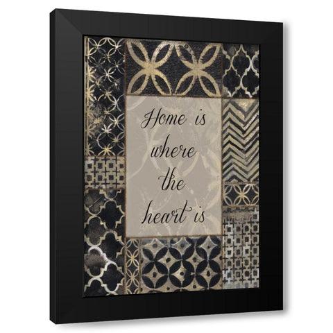 Natural Patch Black Modern Wood Framed Art Print with Double Matting by Haynes, Smith