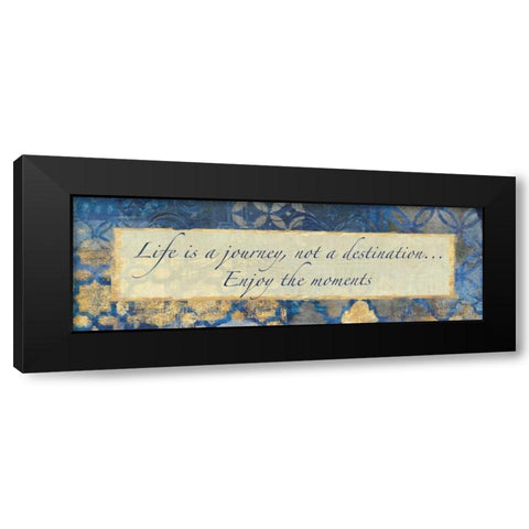 Journey Of Life Black Modern Wood Framed Art Print with Double Matting by Haynes, Smith