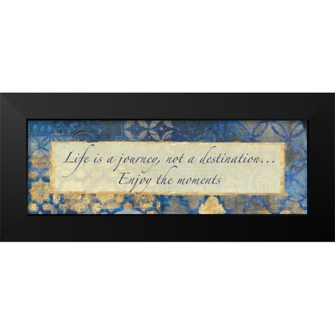 Journey Of Life Black Modern Wood Framed Art Print by Haynes, Smith