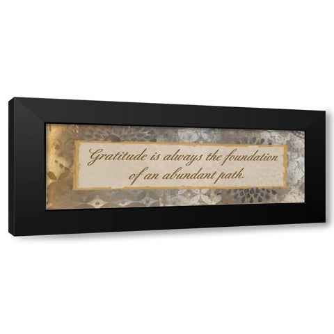 Gratitude Path Black Modern Wood Framed Art Print with Double Matting by Haynes, Smith