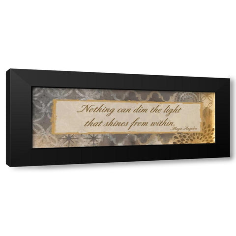 Light Within Black Modern Wood Framed Art Print by Haynes, Smith