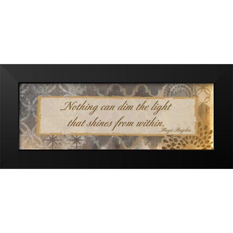 Light Within Black Modern Wood Framed Art Print by Haynes, Smith