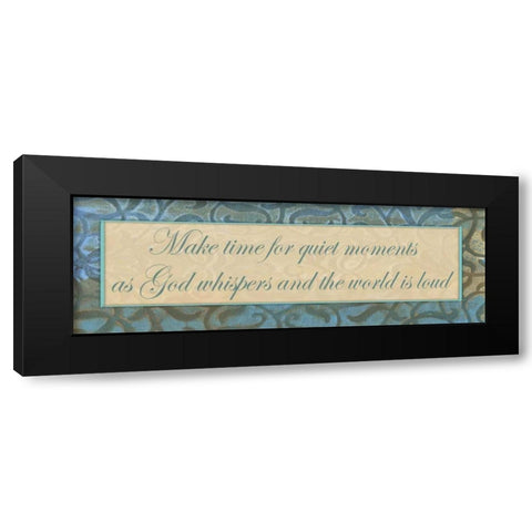 God Whispers Black Modern Wood Framed Art Print by Haynes, Smith