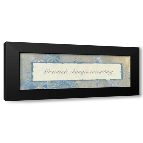 Gratitude Changes 2 Black Modern Wood Framed Art Print with Double Matting by Haynes, Smith