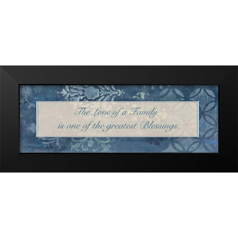 Greatest Blessings Black Modern Wood Framed Art Print by Haynes, Smith