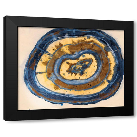 Mineral of Blues Black Modern Wood Framed Art Print by Haynes, Smith