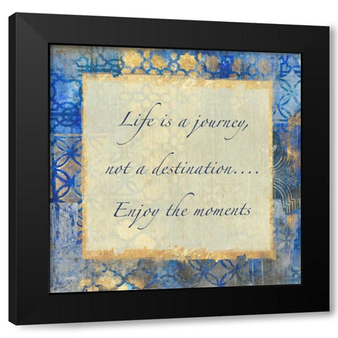 Journey Of Life 3 Black Modern Wood Framed Art Print with Double Matting by Haynes, Smith