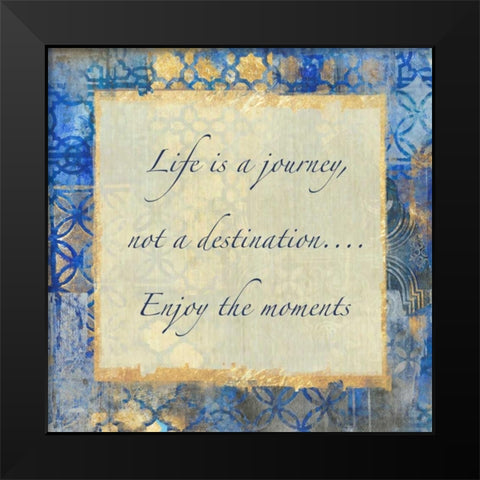 Journey Of Life 3 Black Modern Wood Framed Art Print by Haynes, Smith